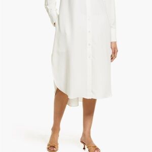 Nordstrom White Midi Shirt Dress